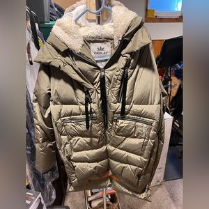 Orolay Women's Thickened Down Jacket- Green